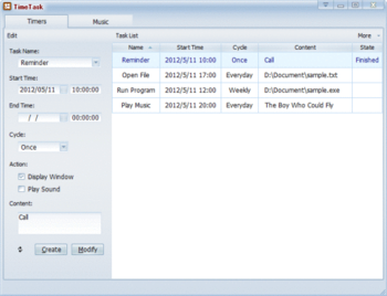 Maymeal TimeTask screenshot