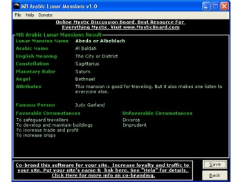 MB Arabic Lunar Mansions screenshot