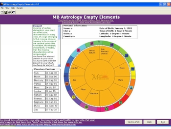 MB Astrology Empty Elements screenshot