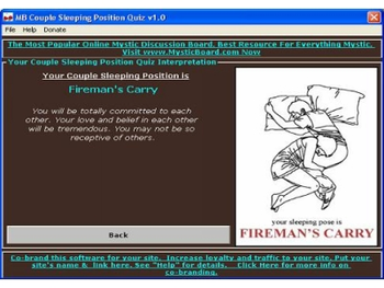 MB Couple Sleeping Position Quiz screenshot