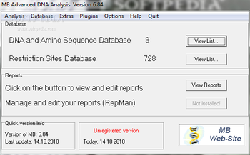 MB DNA Analysis screenshot