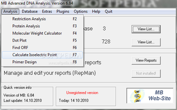 MB DNA Analysis screenshot 2