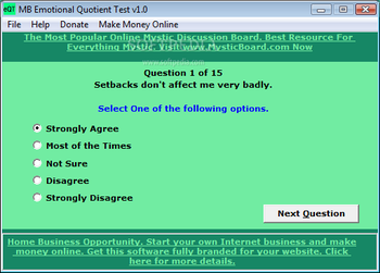 MB Emotional Quotient Test screenshot
