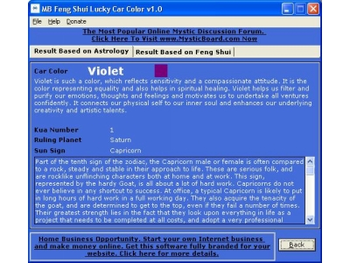 MB Feng Shui Lucky Car Color screenshot