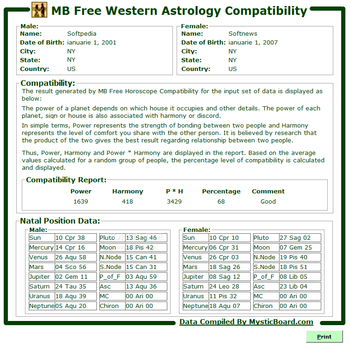 MB Free Horoscope Compatibility screenshot 2