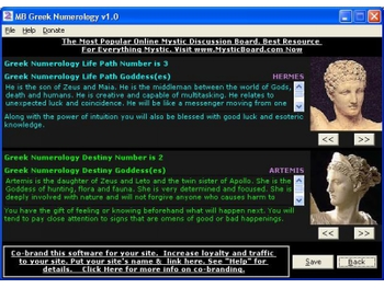 MB Greek Numerology screenshot