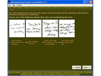 MB Handwriting Analysis Compatibility screenshot