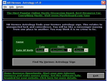 MB Hermes Astrology screenshot