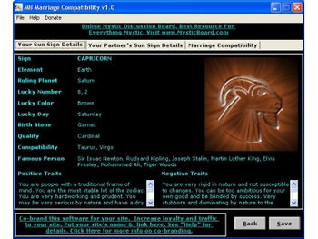 MB Marriage Compatibility screenshot