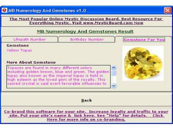 MB Numerology And Gemstones screenshot