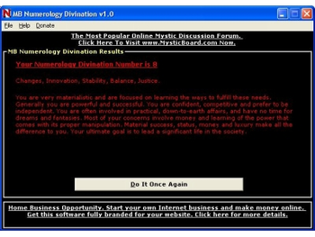 MB Numerology Divination screenshot