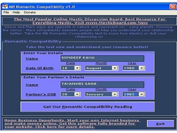 MB Romantic Compatibility screenshot