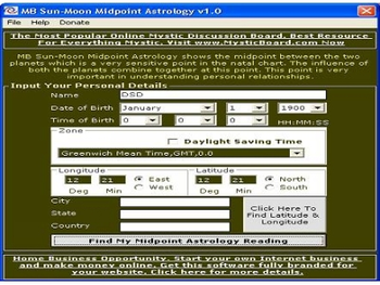 MB Sun-Moon Midpoint Astrology screenshot