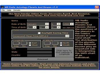 MB Vedic Astrology Planets and Houses screenshot