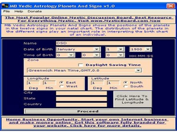 MB Vedic Astrology Planets And Signs screenshot