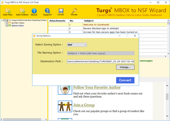 MBOX to NSF Wizard screenshot 3