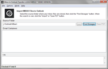 MBOX to Outlook Transfer screenshot