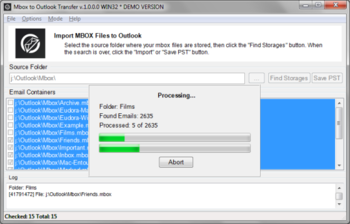 MBOX to Outlook Transfer screenshot 4