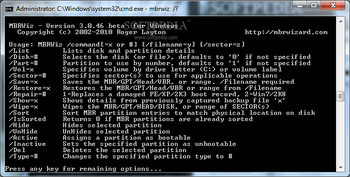 MBRWizard screenshot
