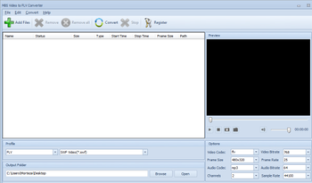 MBS Video to FLV Converter screenshot