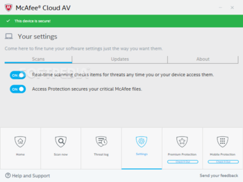 McAfee Cloud AV screenshot 4