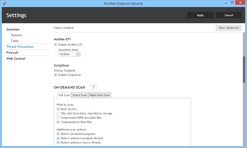 McAfee Endpoint Security screenshot 12