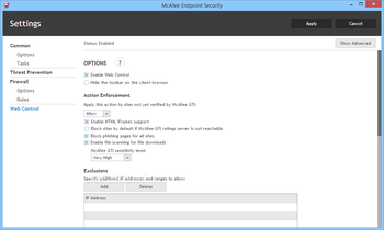 McAfee Endpoint Security screenshot 18