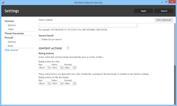 McAfee Endpoint Security screenshot 19