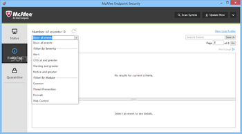 McAfee Endpoint Security screenshot 2