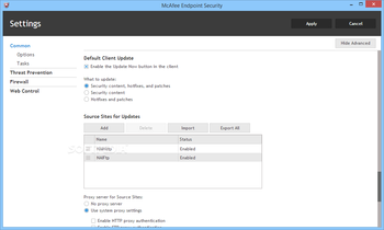 McAfee Endpoint Security screenshot 9