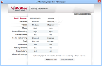 McAfee Family Protection screenshot 3
