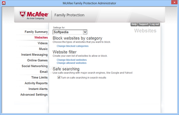 McAfee Family Protection screenshot 4