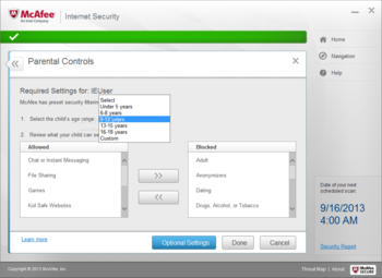 McAfee Internet Security screenshot 11