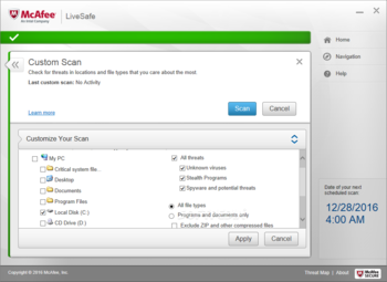 McAfee LiveSafe screenshot 5