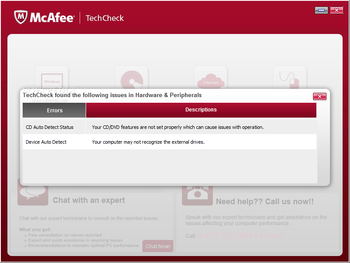 McAfee TechCheck screenshot 5
