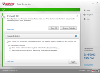 McAfee Total Protection screenshot 11