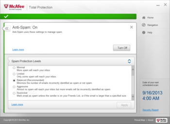 McAfee Total Protection screenshot 13