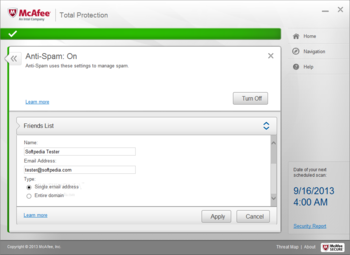McAfee Total Protection screenshot 16