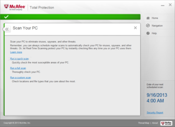 McAfee Total Protection screenshot 3