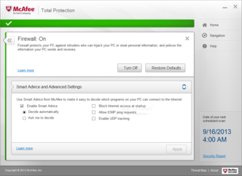 McAfee Total Protection screenshot 7