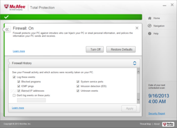 McAfee Total Protection screenshot 8