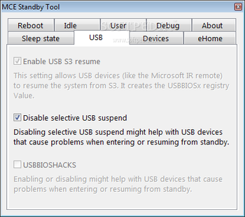 MCE Standby Tool screenshot 6