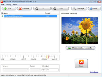 McFunSoft DVD Creator screenshot