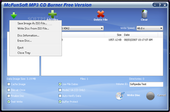 McFunSoft MP3 CD Burner screenshot 2