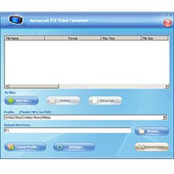 McFunSoft PSP Video Converter screenshot