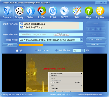 McFunSoft Video Capture/Convert/Split/Merge/Burn Studio screenshot 3