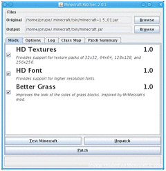 MCPatcher HD Fix screenshot