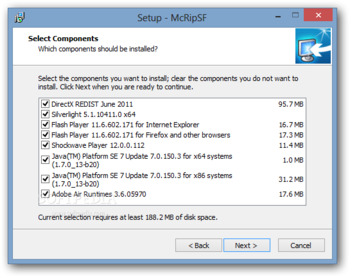 McRip SystemFiles screenshot