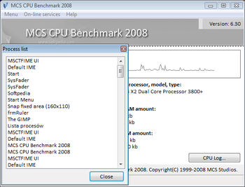MCS CPU Benchmark 2008 screenshot 4