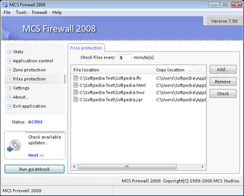 MCS Firewall 2008 screenshot 2
